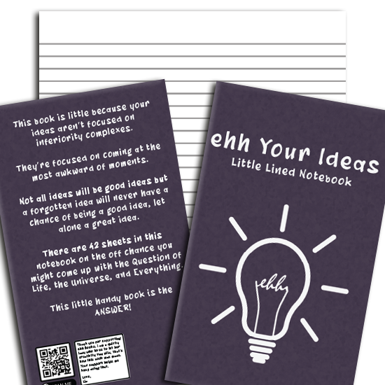 ehh Your Ideas: Little Lined Notebook