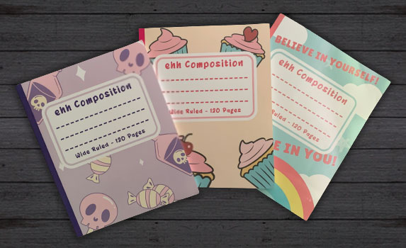 ehh Composition's First 3 Notebooks